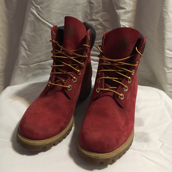 red timberlands size 8